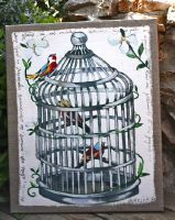Toile Les oiseaux-Deco oiseaux-Aurelius