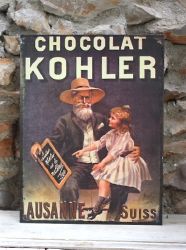 Plaque chocolat kolher -Esprit campagne-antic line