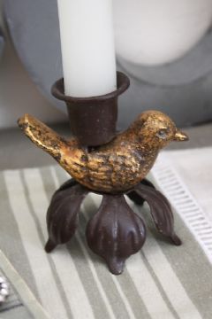 Petit bougeoir oiseau -Chehoma bis -decoration brocante